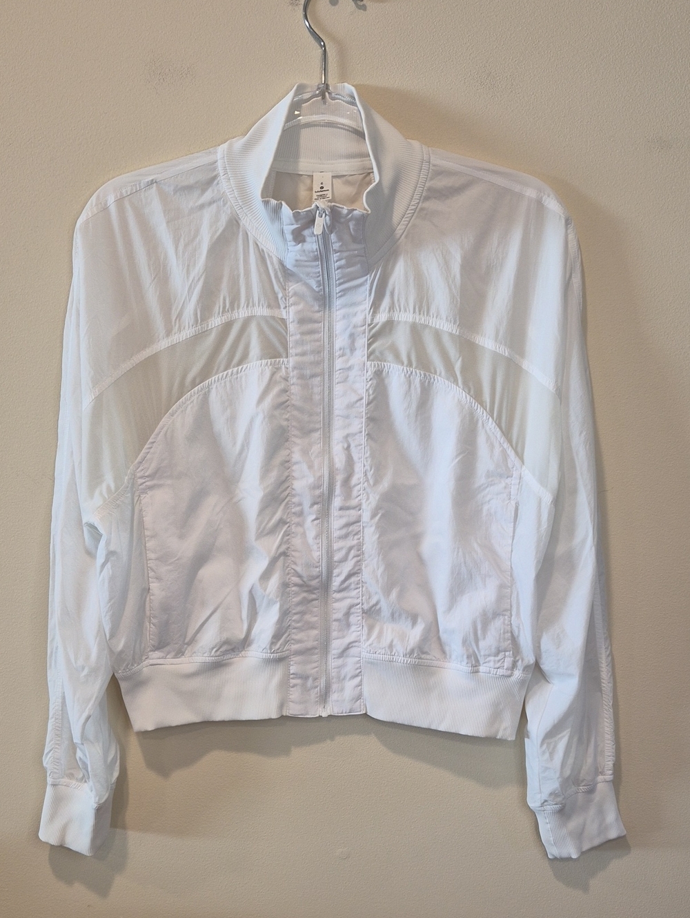 lululemon athletica White Lightweight Bomber Jacket